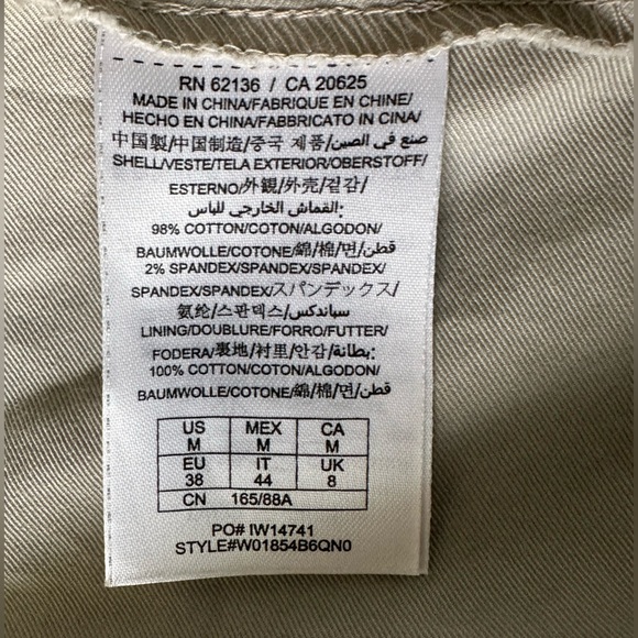 GUESS❓VINTAGE BUTTON JACKET TAN WOMEN SIZE MEDIUM STRETCH - Picture 8 of 14